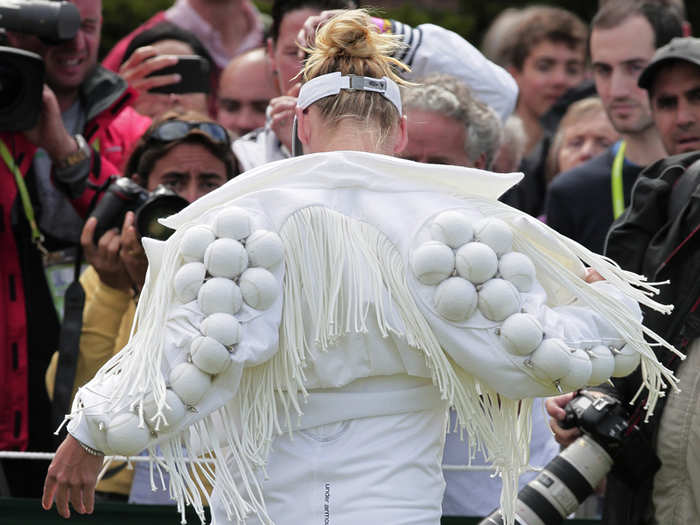 In 2011, Bethanie Mattek-Sands showed up wearing this crazy tennis jacket