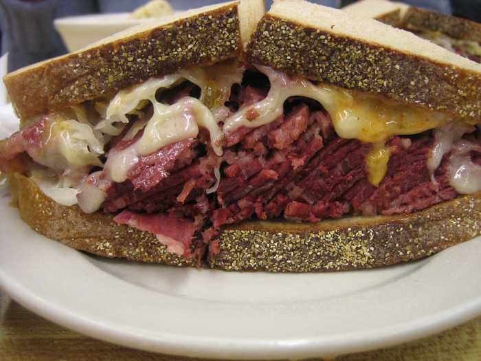 14. The Reuben sandwich is considered to be the ultimate deli item.