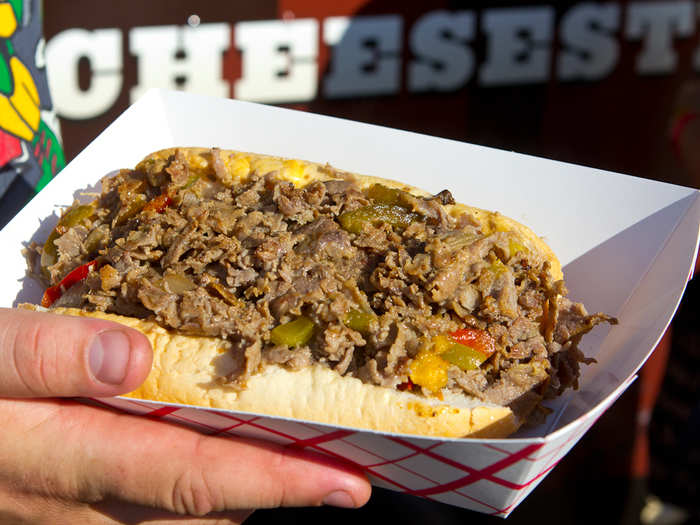 12. The Philly Cheesesteak can be found all over the U.S.