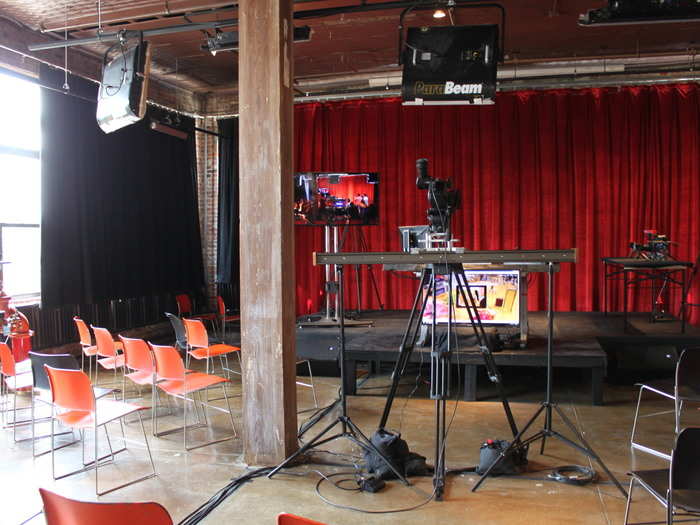 This is ground zero for Livestream Public, a community space where the company plans to live stream workshops that it