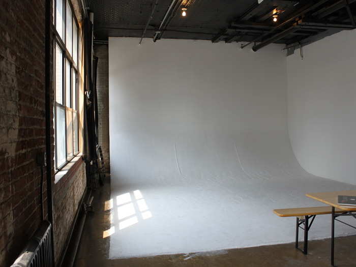 The ground floor of the building also has a huge photo studio.