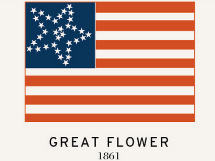 While the origins and use of this flag are largely unknown, some versions contain a white strip down the left side, making it also known as the "Candy Stripe" flag.