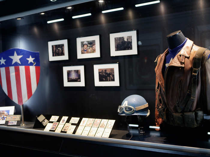 In the Captain America room, fans can witness some of Steve Rogers gear ...