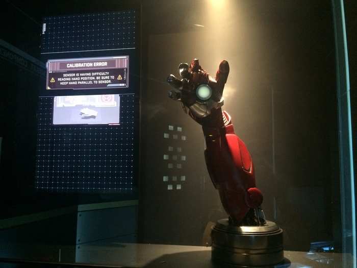 Visitors can also control a replica of Tony Stark’s hand. It wasn