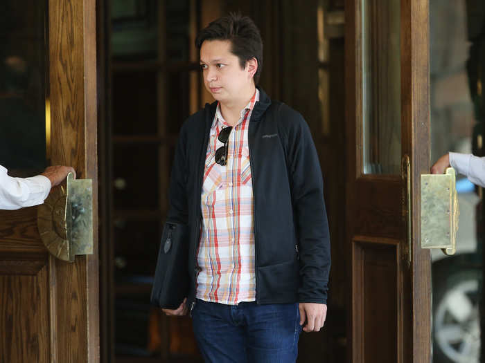 The doors open for Pinterest cofounder and CEO Ben Silbermann.