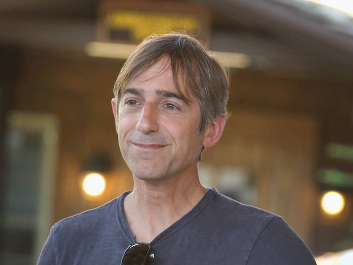 Zynga chairman and founder Mark Pincus may have brought his twin daughters, judging by the baby doll he