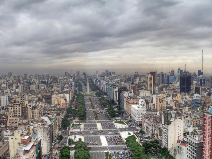 The country broke the record for the widest road in the world, The 9th of July Avenue.