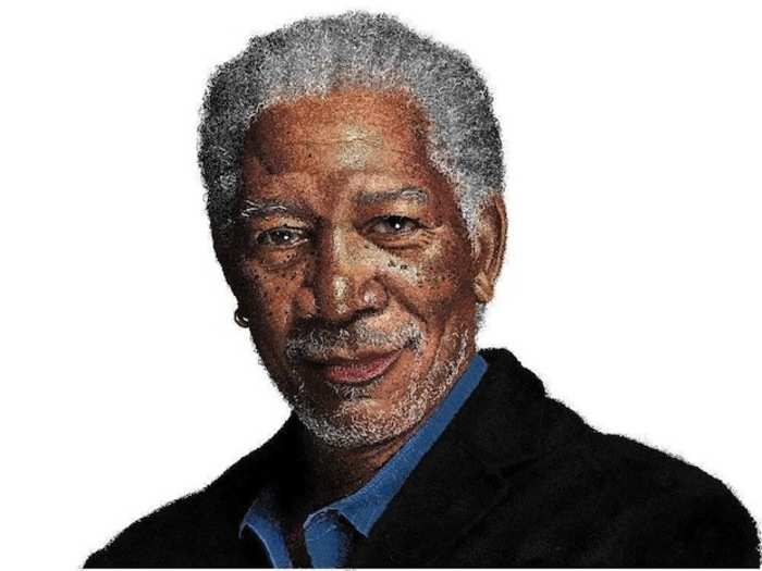 Reddit user sonofjay created this amazing portrait of Morgan Freeman using only MS Paint.