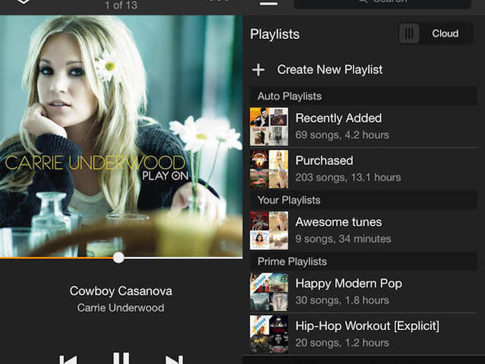 For Amazon Prime subscribers, swap Music for Amazon Music