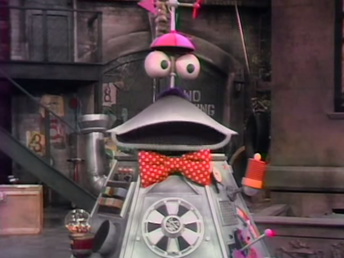 Even Sesame Street had a robot.