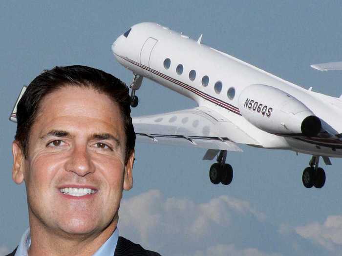 Billionaire investor Mark Cuban owns three private jets: a Gulfstream V, Boeing 757, and a Boeing 767. When he bought the Gulfstream online in 1999, the Guinness Book of World Records named the $40 million purchase the largest e-commerce buy ever.