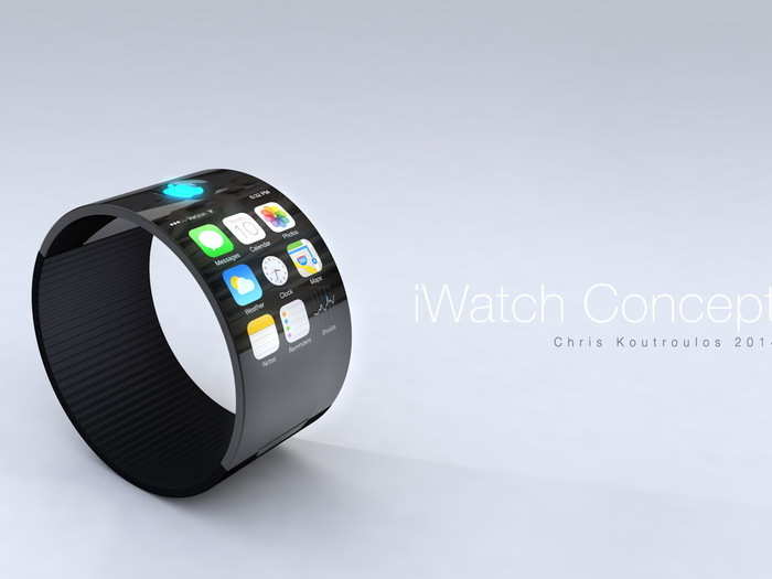 The watch could be thicker to allow more surface area, like a chunky bracelet.