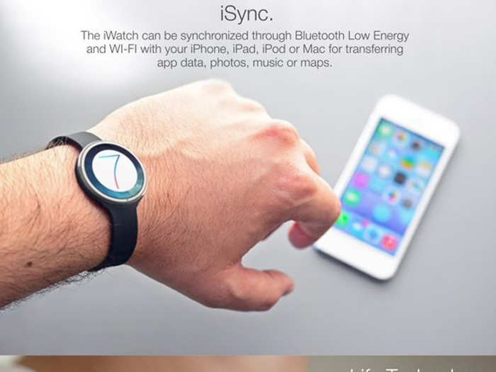 For example, the iWatch face could clip onto your shirt or  be worn as a necklace.