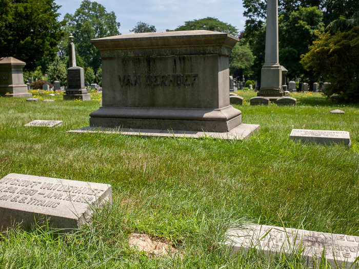 Wyckoff Van Derhoef, a former secretary of the Williamsburg City Fire Company, is one of the few victims of the Titanic buried in Green-Wood.
