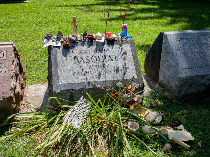 One of the most visited graves in the cemetery belongs to famed graffiti artist Jean-Michel Basquiat. The artist, who was a protege of Andy Warhol and is considered a legendary painter in his own right, died at the age of 27 from a heroin overdose.