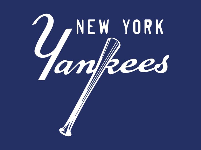 The Yanks have been using some version of the bat logo since 1947.