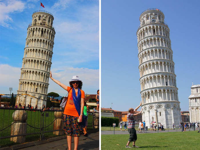 Take a silly photo at The Leaning Tower of Pisa.