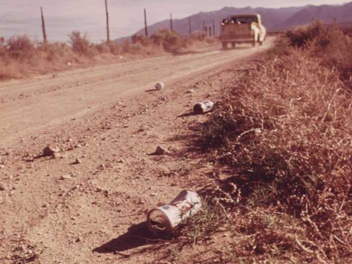 I ended up using the cans as bricks," he says. "And it just kind of opened up the door.