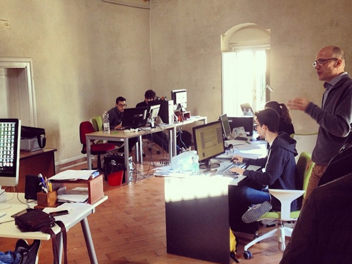 Egomnia quickly expanded its workforce, opening more offices like this one in Matera, in southern Italy.