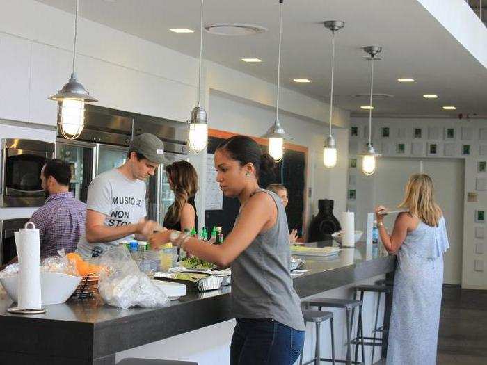 Spotify prides itself on its happening kitchen, where employees avoid the sad "desk lunch."