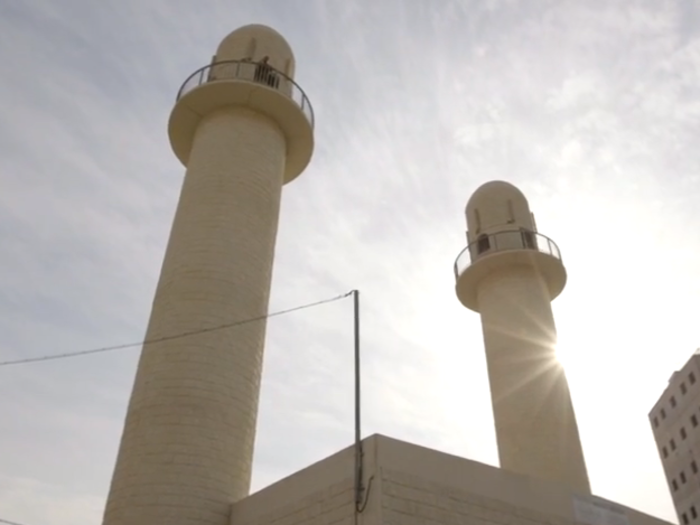 There is even a mosque that announces the call to prayer five times a day.