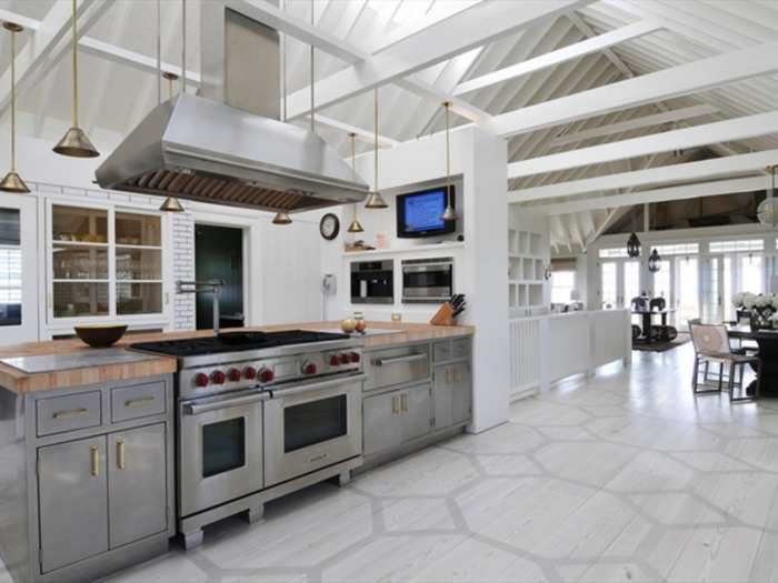 The beach house has a state-of-the-art kitchen ...