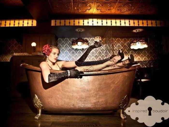 Bathtub Gin hosts live burlesque shows and is hidden inside a coffee shop.