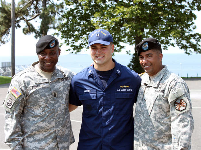 A small number of personnel from the other branches of the U.S. military also operate out of the fort.