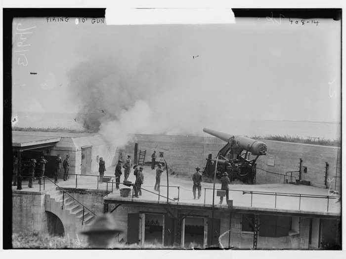 Originally, the fort was ringed by cannons for use in harbor defense.