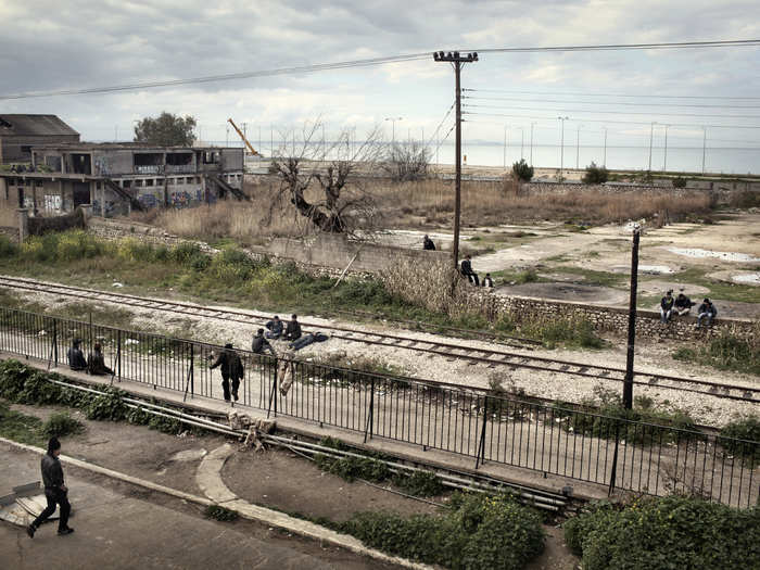 Most migrants are placed in camps or detention centers in Greece and Italy. If they get out, they live on the street or in abandoned buildings like this factory in Patras, Greece.