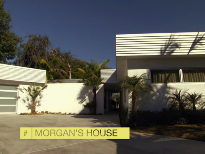 Today, Morgan lives on her own in this modern Beverly Hills home.