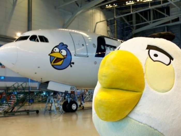 "Angry Birds" took eight fans on a real flight across the world, but by airplane, not slingshot.