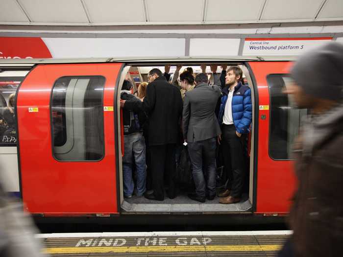 The number of people who enter the Waterloo station during the morning rush is equal to the combined undergraduate populations of Texas A&M and Dartmouth.