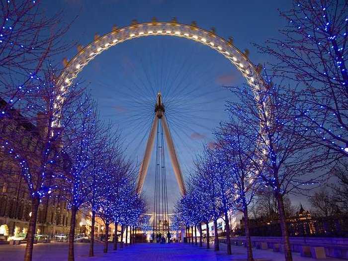 If you unrolled the London Eye, it would be the length of 4 football fields.