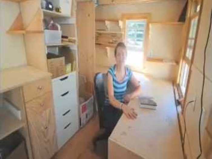 A Yale student built a 144 square-foot environmentally-friendly home instead of living in traditional student housing.