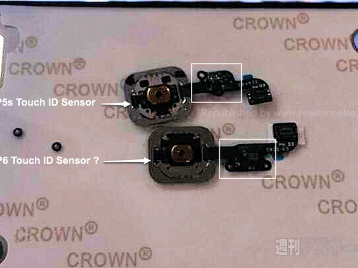 In fact, this may be the fingerprint sensor for the iPhone 6.