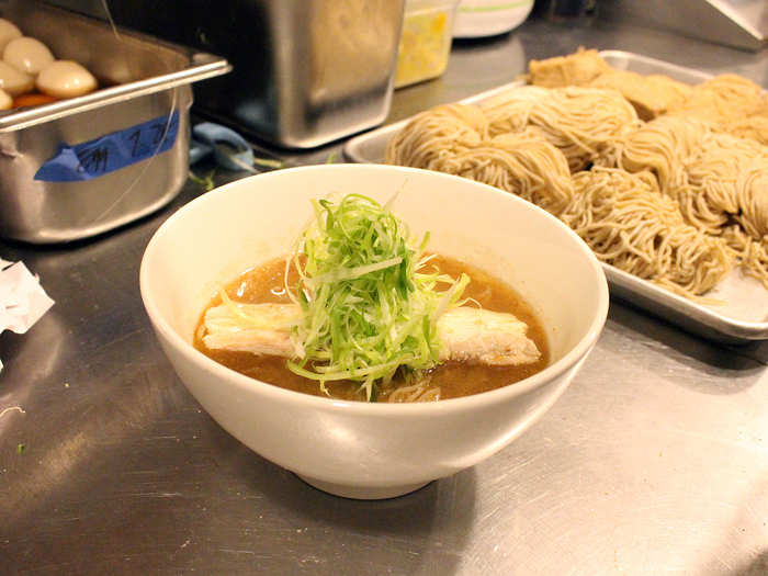 But of course, leave room for ramen. Tokyo Shio Ramen ($13) is one of the traditional dishes, and the dashi and chicken stock broth is lighter than most American ramen fare. It