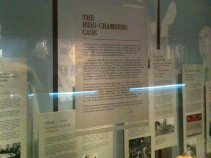 The museum also occasionally narrows in on sensational but ultimately trivial elements of bad moments in American history, basically missing the forest for the trees. One example is the Alger Hiss case.