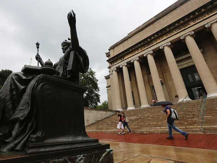 8. (TIE) Columbia University