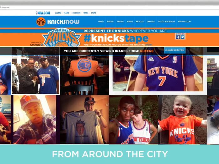 Pregont worked on this campaign to pump up New York Knicks fans.