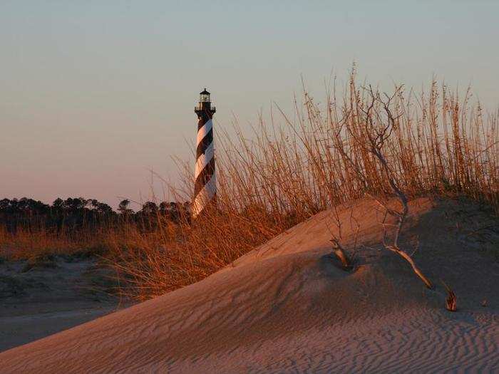 Comb the shore for shells at Cape Hatteras National Seashore in North Carolina.