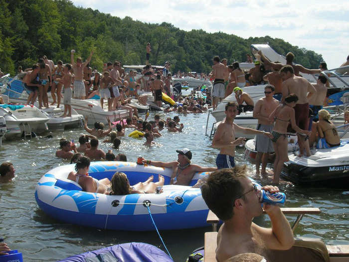 Dock your boat at Big Island in Minnesota