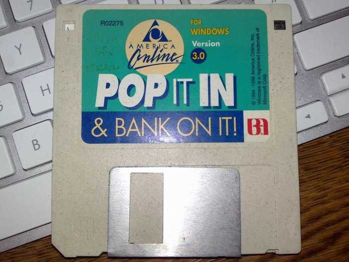 You installed AOL through a floppy disk (or CD) that arrived unasked-for in the mail.