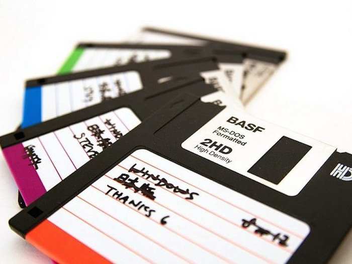 There were no thumb drives or cloud storage. You backed up files on a floppy disk also.