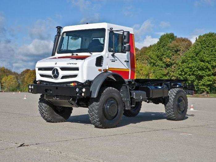 ...the KiraVan is built on a Mercedes-Benz Unimog frame and powered by the truck