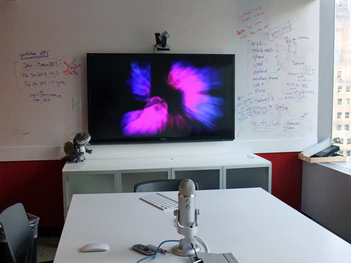 All of the conference rooms have whiteboard walls and some high-tech conference equipment for conference calls.