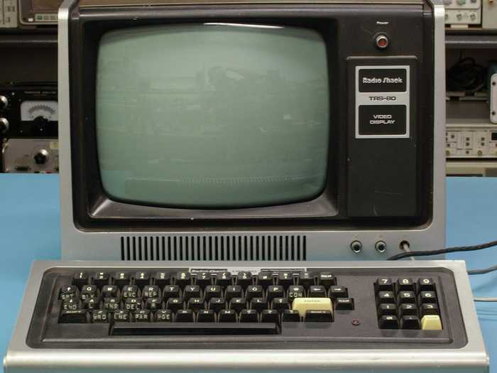 It might look a bit like an old television, but the 1977 TRS-80 was actually one of the first microcomputers, and hobbyists loved it.