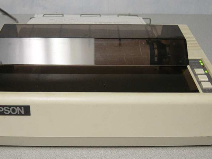 The sound of the Epson MX-80 dot matrix printer may just be the 1970s equivalent of digital nails on a chalkboard, but it was actually one of the more popular printers for early adopters with personal computers.