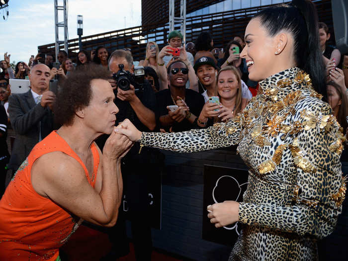 Last year, Katy Perry walked the red carpet with Richard Simmons.