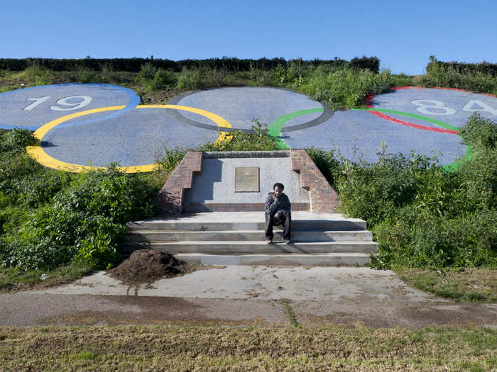 The Jesse Robinson Olympic Park still sits, rather unkempt, in the middle of the busy neighborhood of Compton, Los Angeles. Jesse Robinson, a local advocate for amateur sports, was honored by having the park named after him when the Summer Olympics were held in LA in 1984.